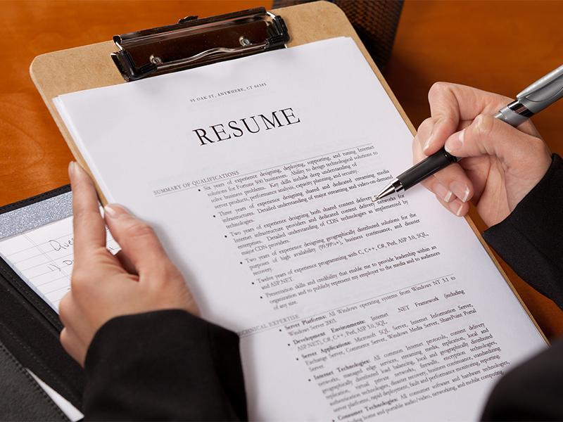 professional resume editing