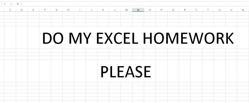 Do My Excel Homework | Your Homework Help