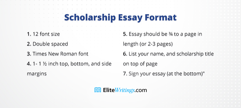 Scholarship Essay Format