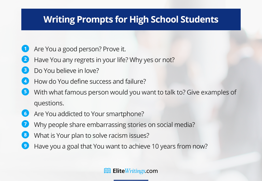 writing topics for high school students